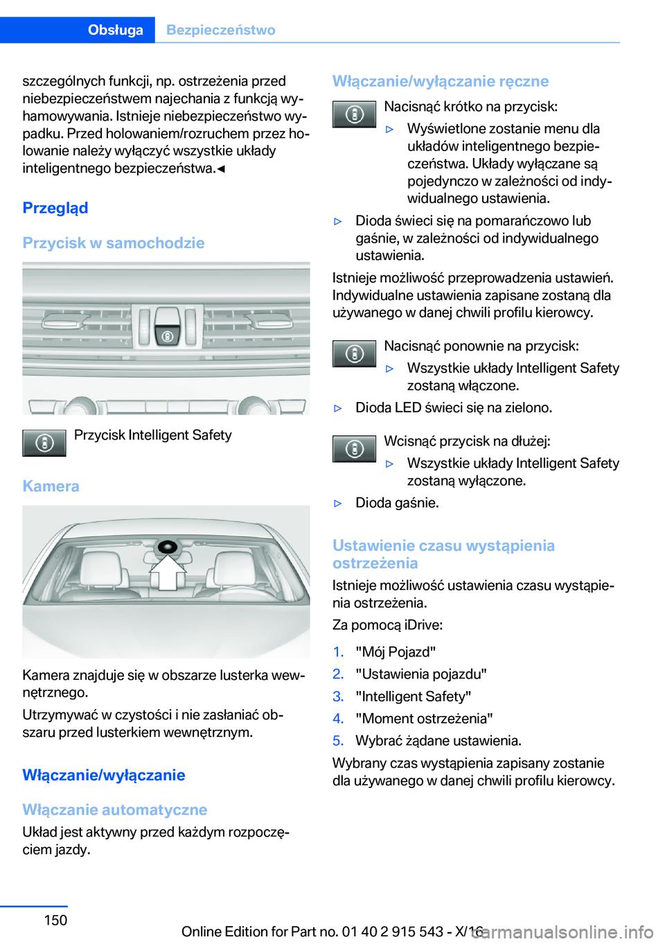 BMW X5 2017  Instrukcja obsługi (in Polish) �s�z�c�z�e�g�