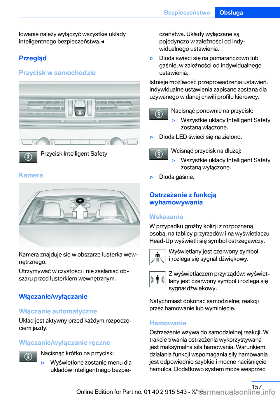 BMW X5 2017  Instrukcja obsługi (in Polish) �l�o�w�a�n�i�e� �n�a�l�e 9�y� �w�y�ł�