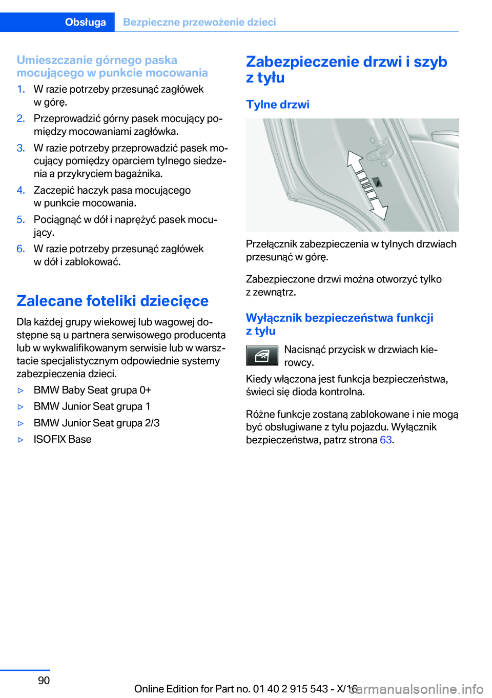 BMW X5 2017  Instrukcja obsługi (in Polish) �U�m�i�e�s�z�c�z�a�n�i�e��g�