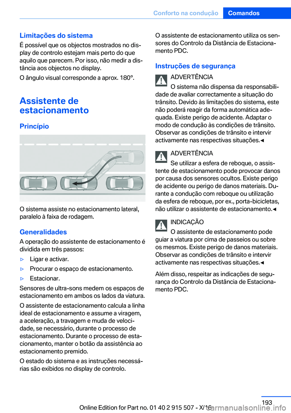 BMW X5 2017  Manual do condutor (in Portuguese) �L�i�m�i�t�a�