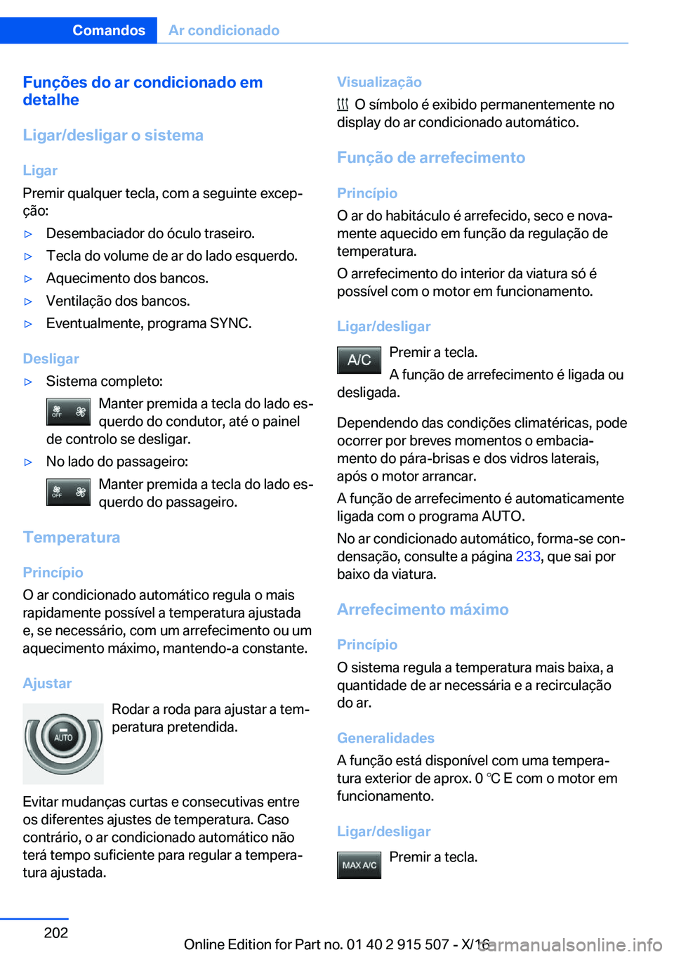 BMW X5 2017  Manual do condutor (in Portuguese) �F�u�n�
