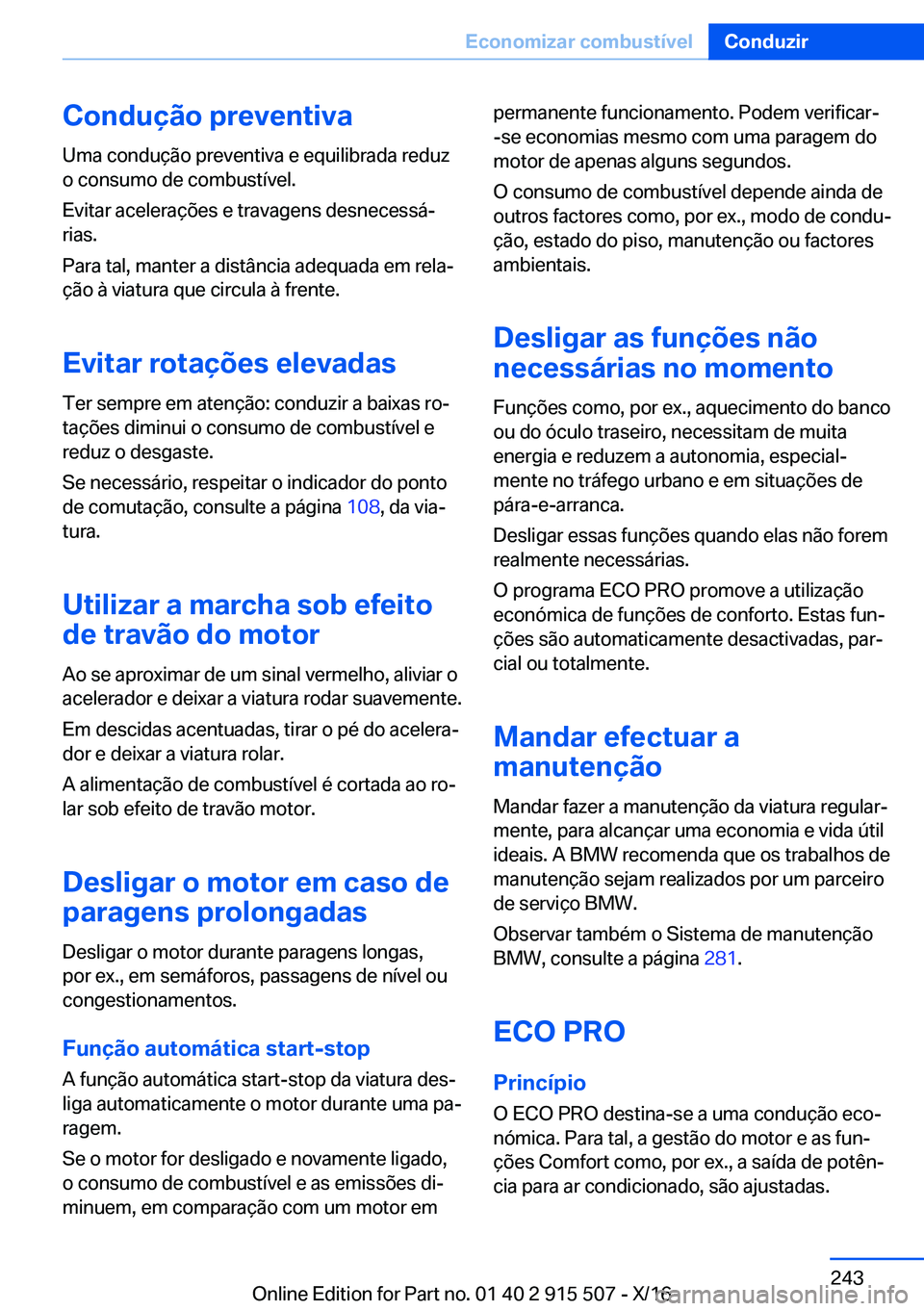 BMW X5 2017  Manual do condutor (in Portuguese) �C�o�n�d�u�