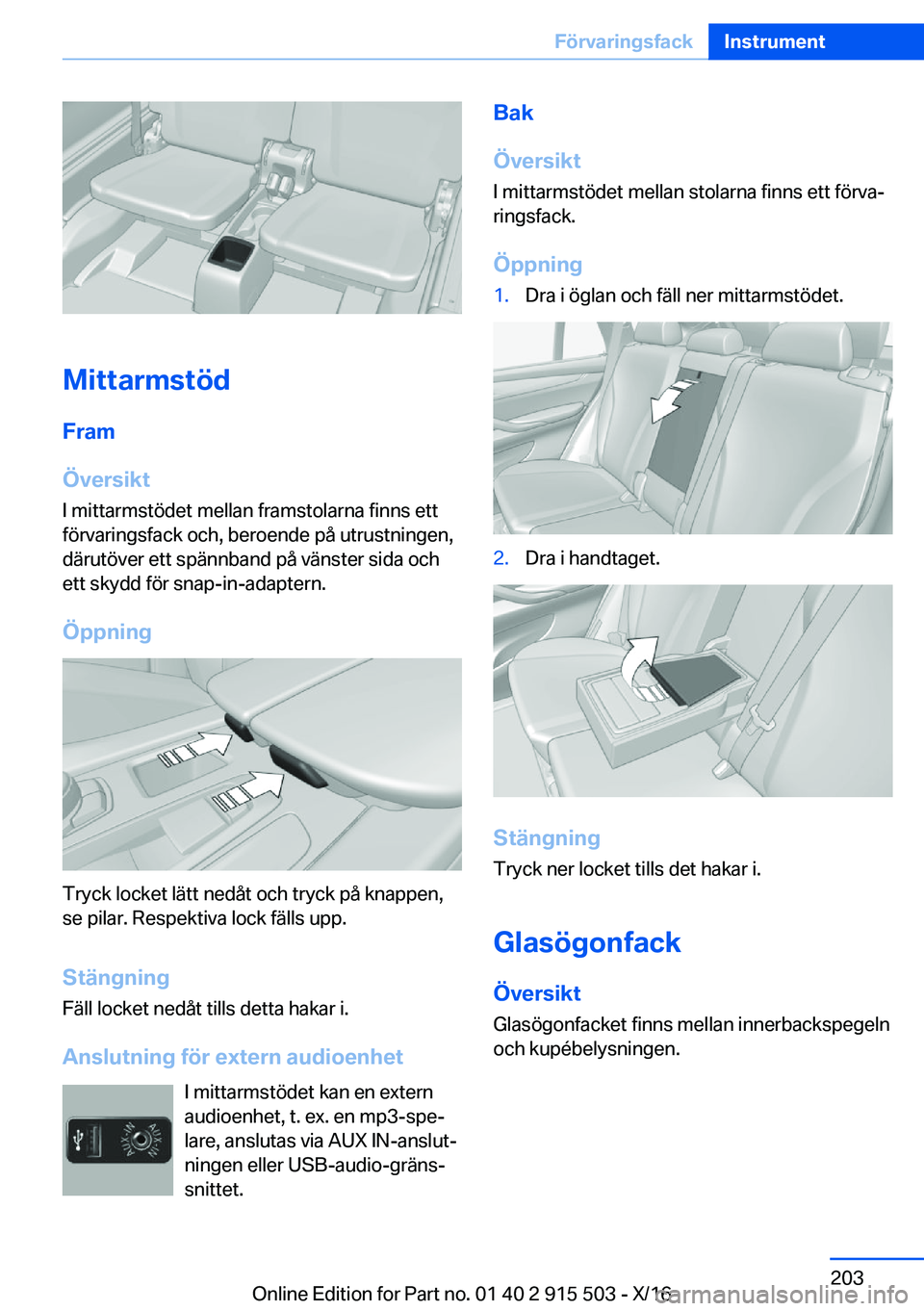 BMW X5 2017  InstruktionsbÖcker (in Swedish) �M�i�t�t�a�r�m�s�t�