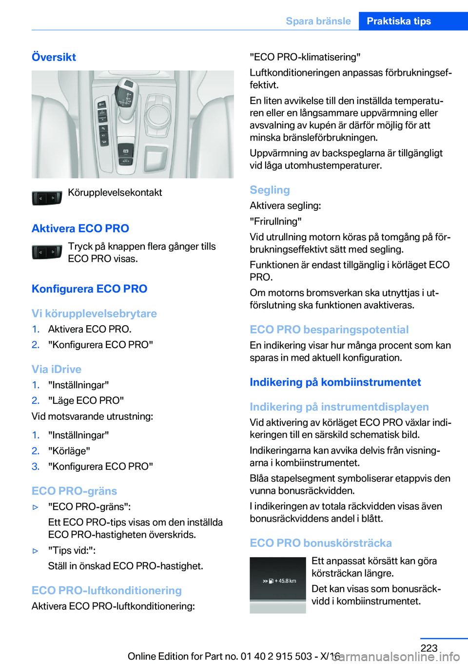 BMW X5 2017  InstruktionsbÖcker (in Swedish) �
