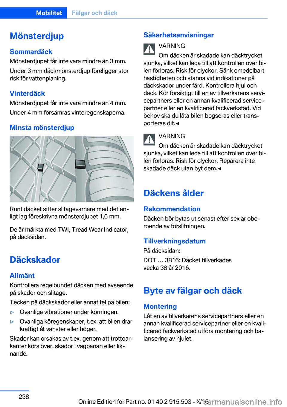 BMW X5 2017  InstruktionsbÖcker (in Swedish) �M�