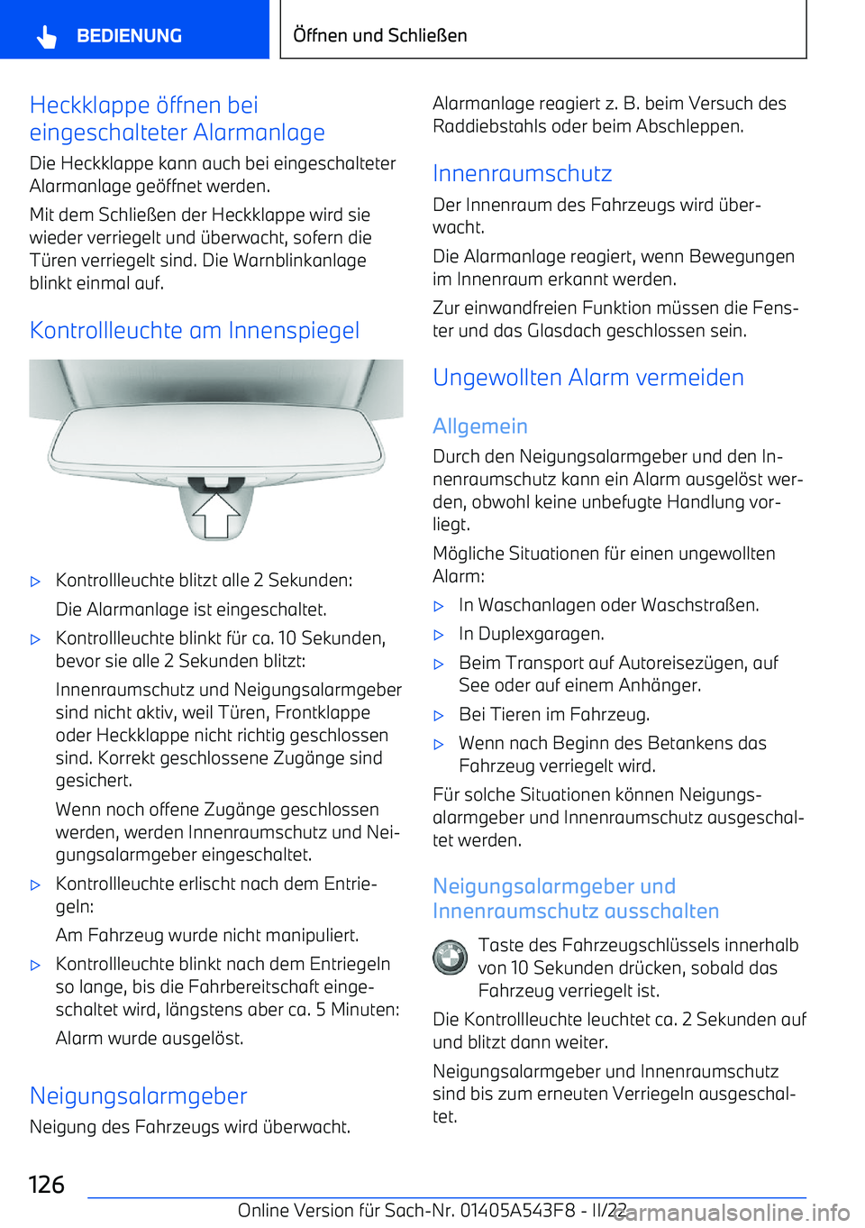 BMW X5 M 2022 Betriebsanleitungen (in German) Heckklappe BMW X5 M 2022 Betriebsanleitungen (in German) Heckklappe