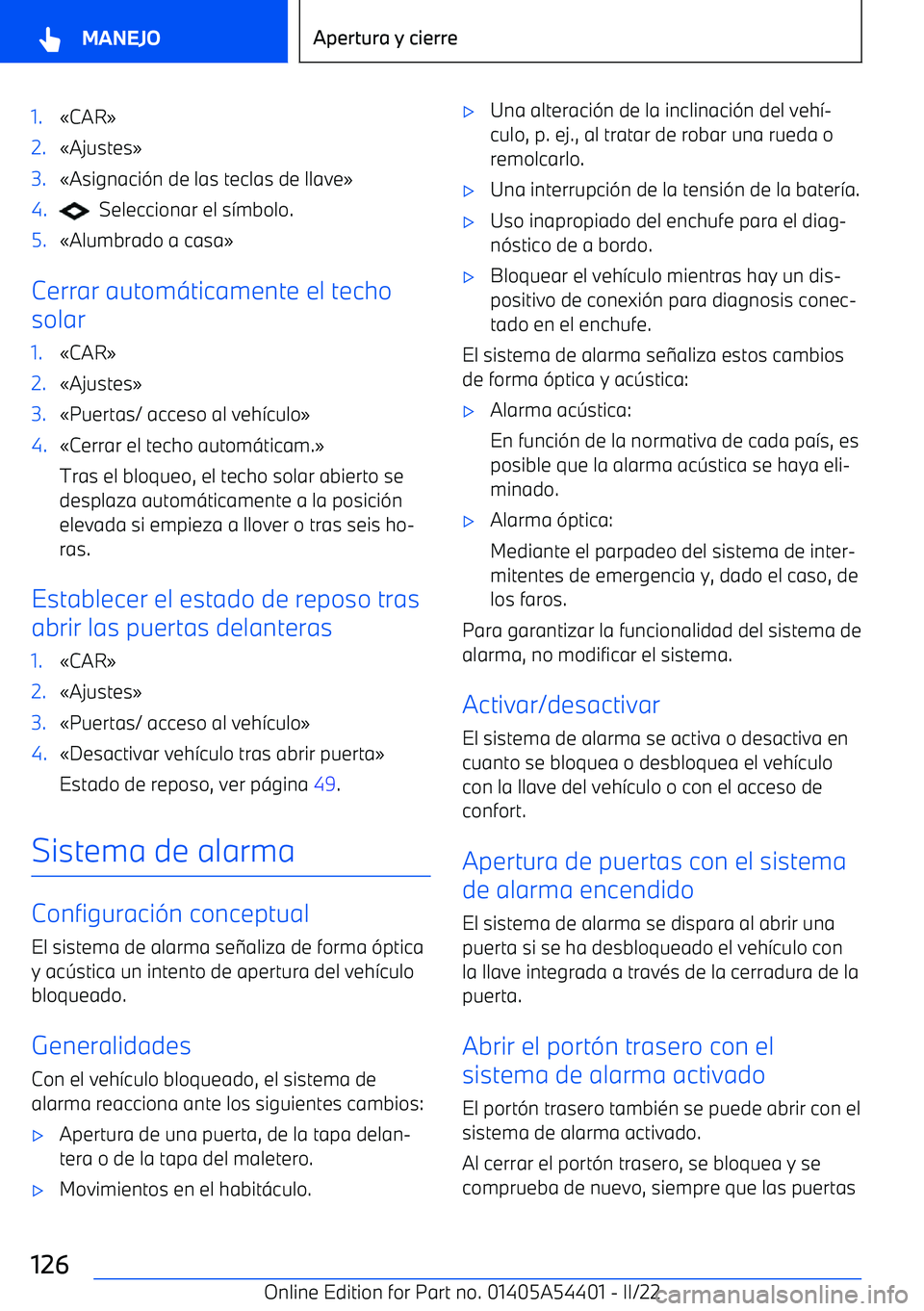BMW X5 M 2022  Manuales de Empleo (in Spanish) 1.