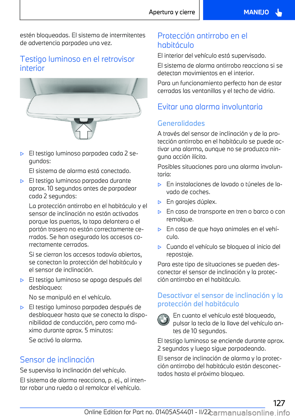 BMW X5 M 2022  Manuales de Empleo (in Spanish) est