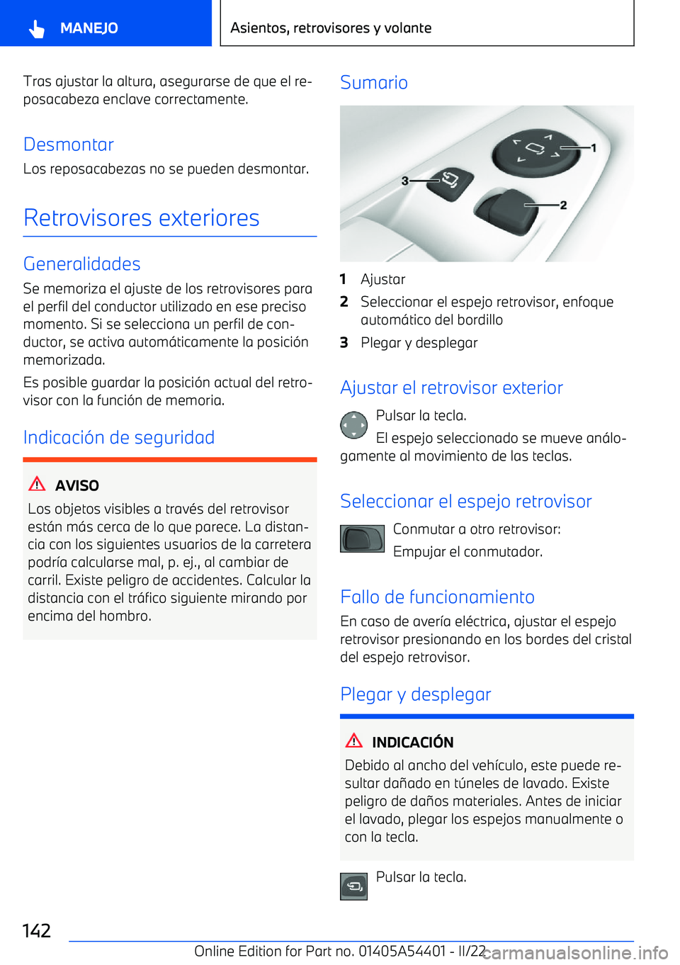 BMW X5 M 2022  Manuales de Empleo (in Spanish) Tras ajustar la altura, asegurarse de que el re