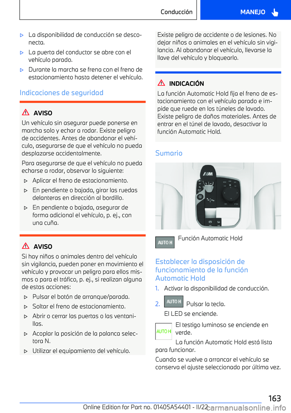 BMW X5 M 2022  Manuales de Empleo (in Spanish) 