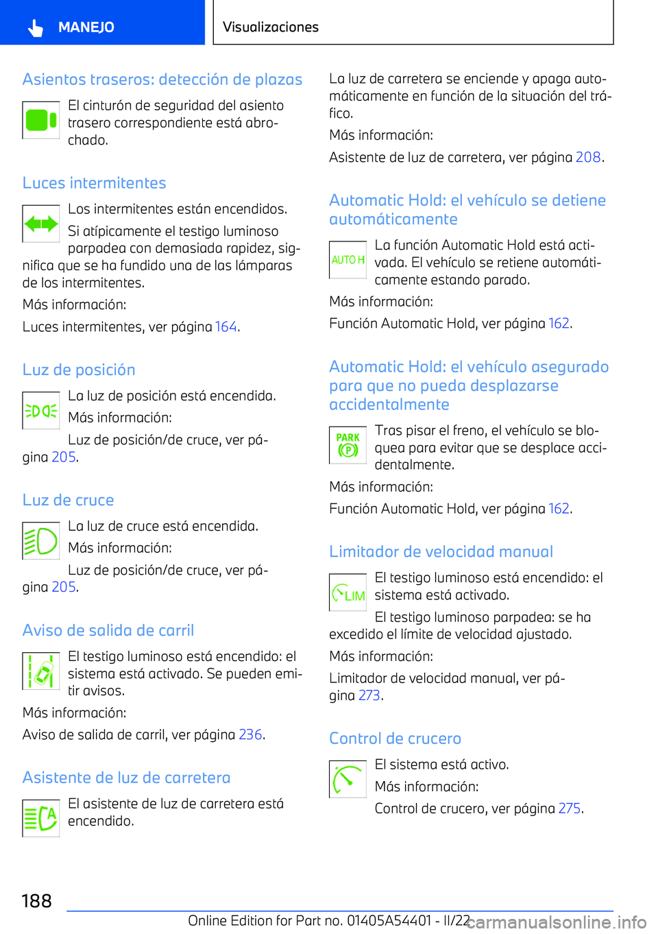 BMW X5 M 2022 Manuales de Empleo (in Spanish) Asientos traseros: detecci BMW X5 M 2022 Manuales de Empleo (in Spanish) Asientos traseros: detecci