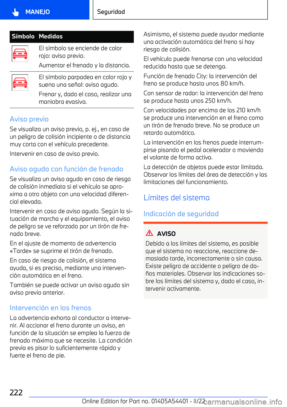BMW X5 M 2022  Manuales de Empleo (in Spanish) S