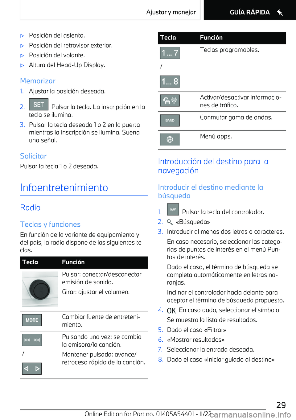 BMW X5 M 2022  Manuales de Empleo (in Spanish) 
