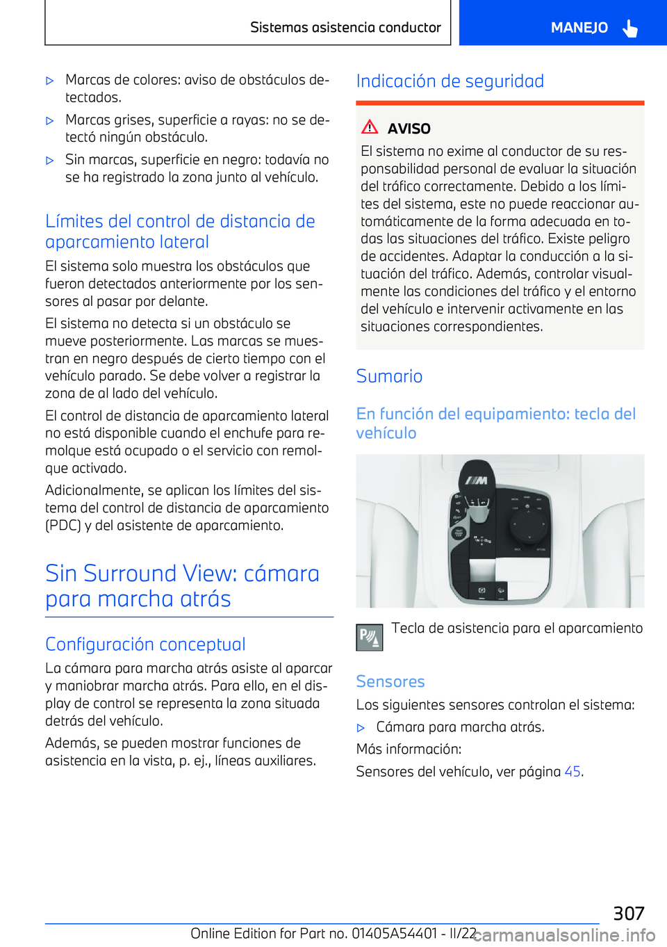 BMW X5 M 2022 Manuales de Empleo (in Spanish) BMW X5 M 2022 Manuales de Empleo (in Spanish)