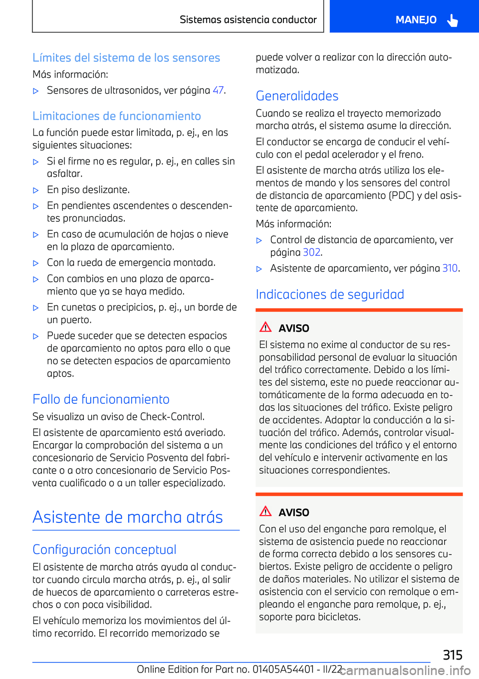 BMW X5 M 2022 Manuales de Empleo (in Spanish) L BMW X5 M 2022 Manuales de Empleo (in Spanish) L