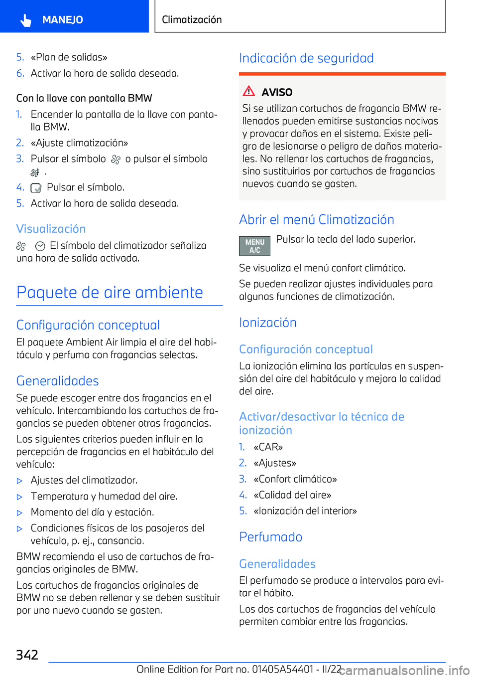 BMW X5 M 2022 Manuales de Empleo (in Spanish) 5. BMW X5 M 2022 Manuales de Empleo (in Spanish) 5.