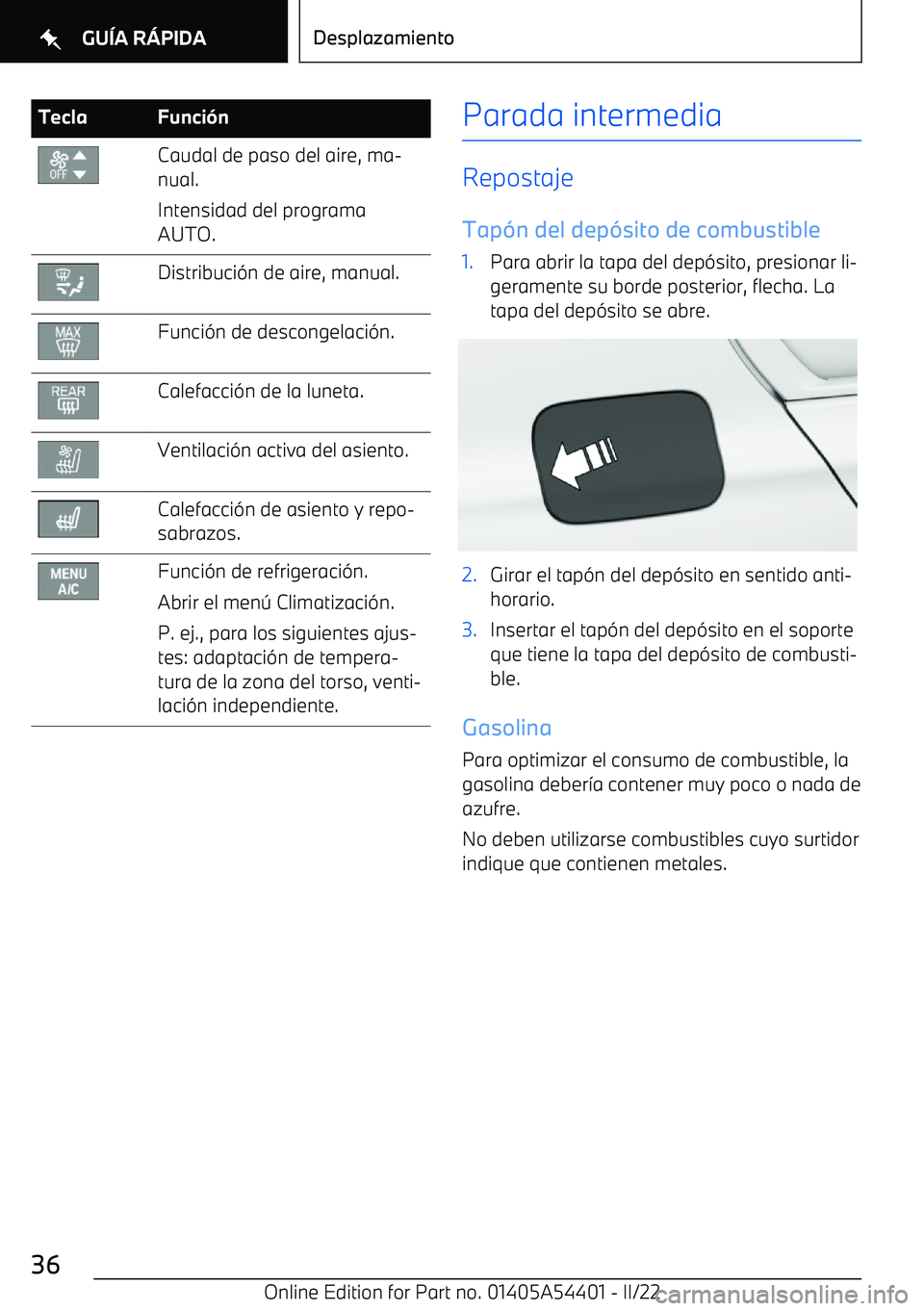 BMW X5 M 2022  Manuales de Empleo (in Spanish) TeclaFunci