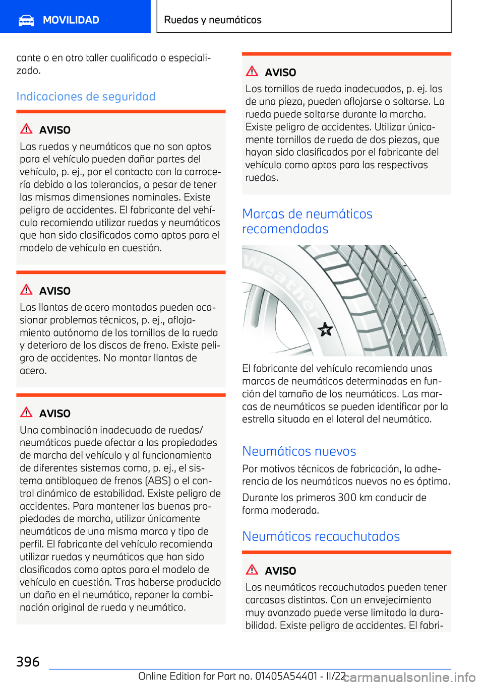BMW X5 M 2022 Manuales de Empleo (in Spanish) cante o en otro taller cualificado o especiali BMW X5 M 2022 Manuales de Empleo (in Spanish) cante o en otro taller cualificado o especiali