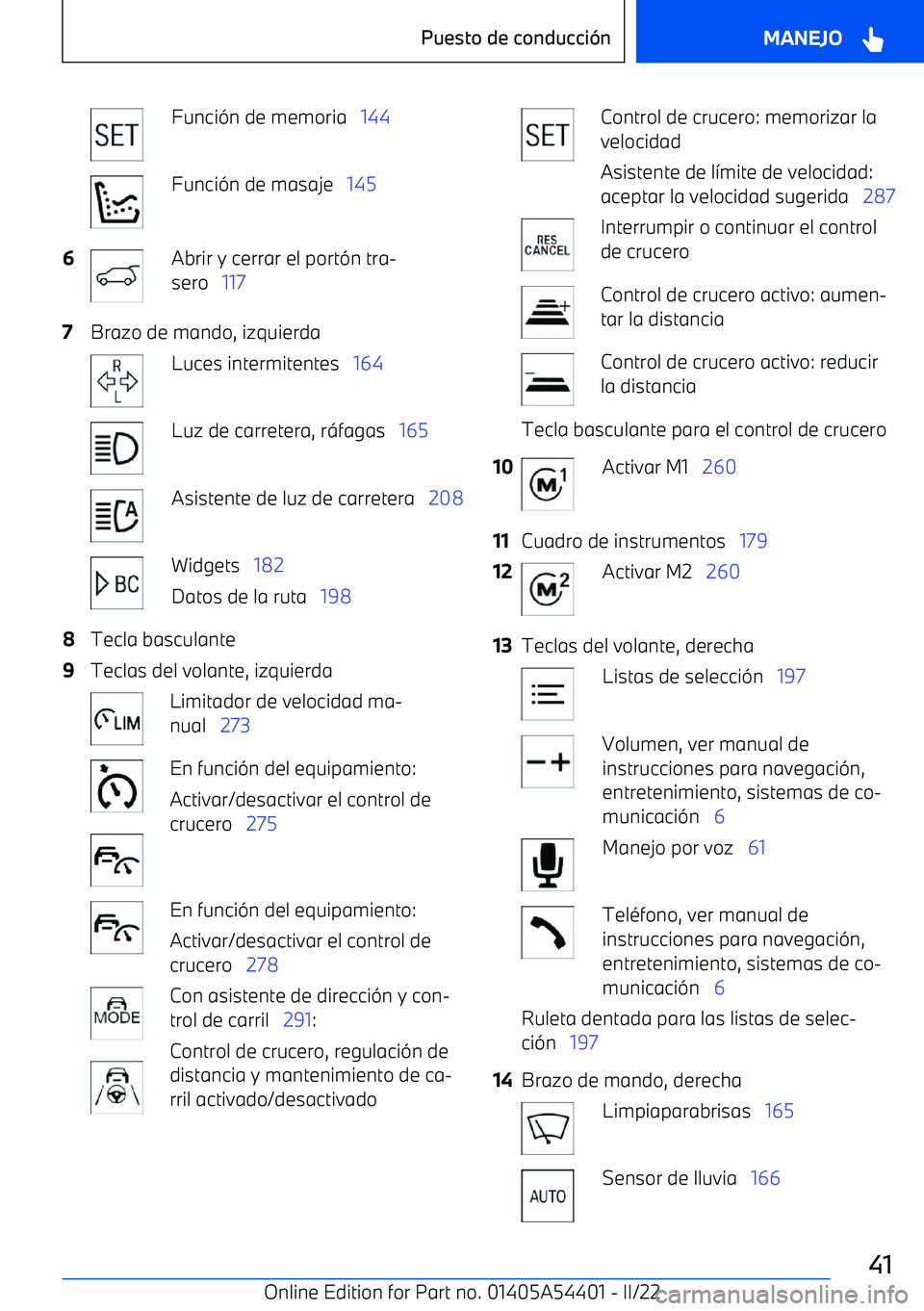 BMW X5 M 2022  Manuales de Empleo (in Spanish) Funci