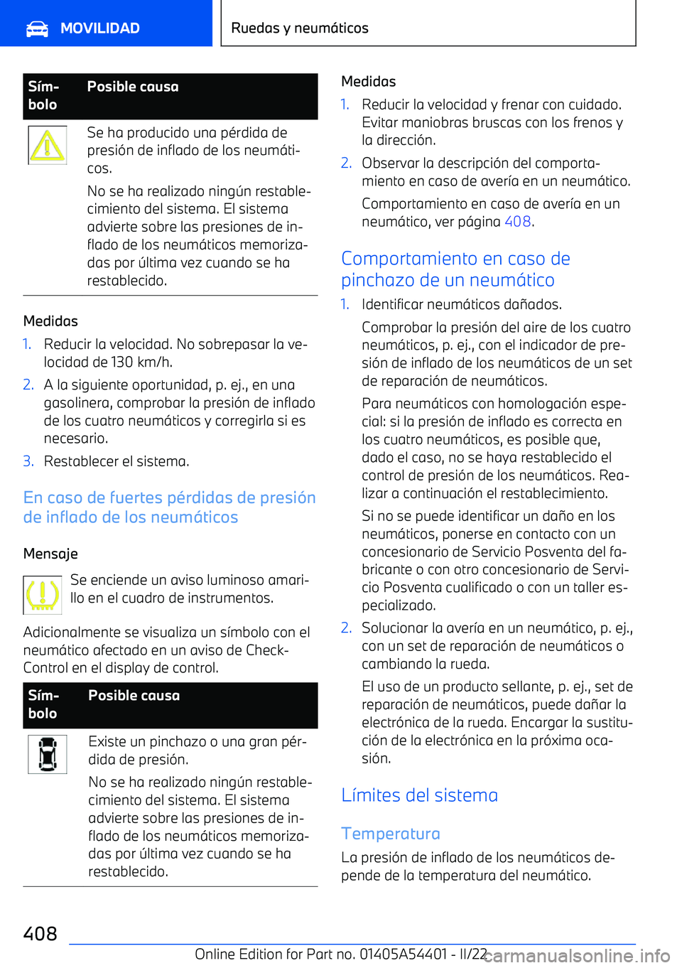 BMW X5 M 2022  Manuales de Empleo (in Spanish) S