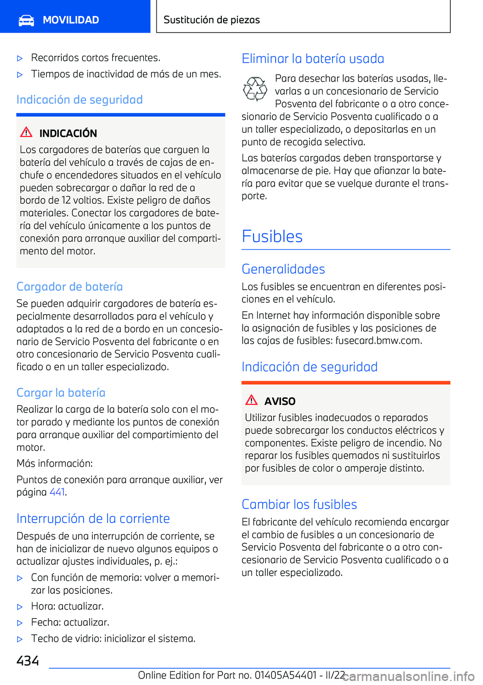 BMW X5 M 2022 Manuales de Empleo (in Spanish) BMW X5 M 2022 Manuales de Empleo (in Spanish)