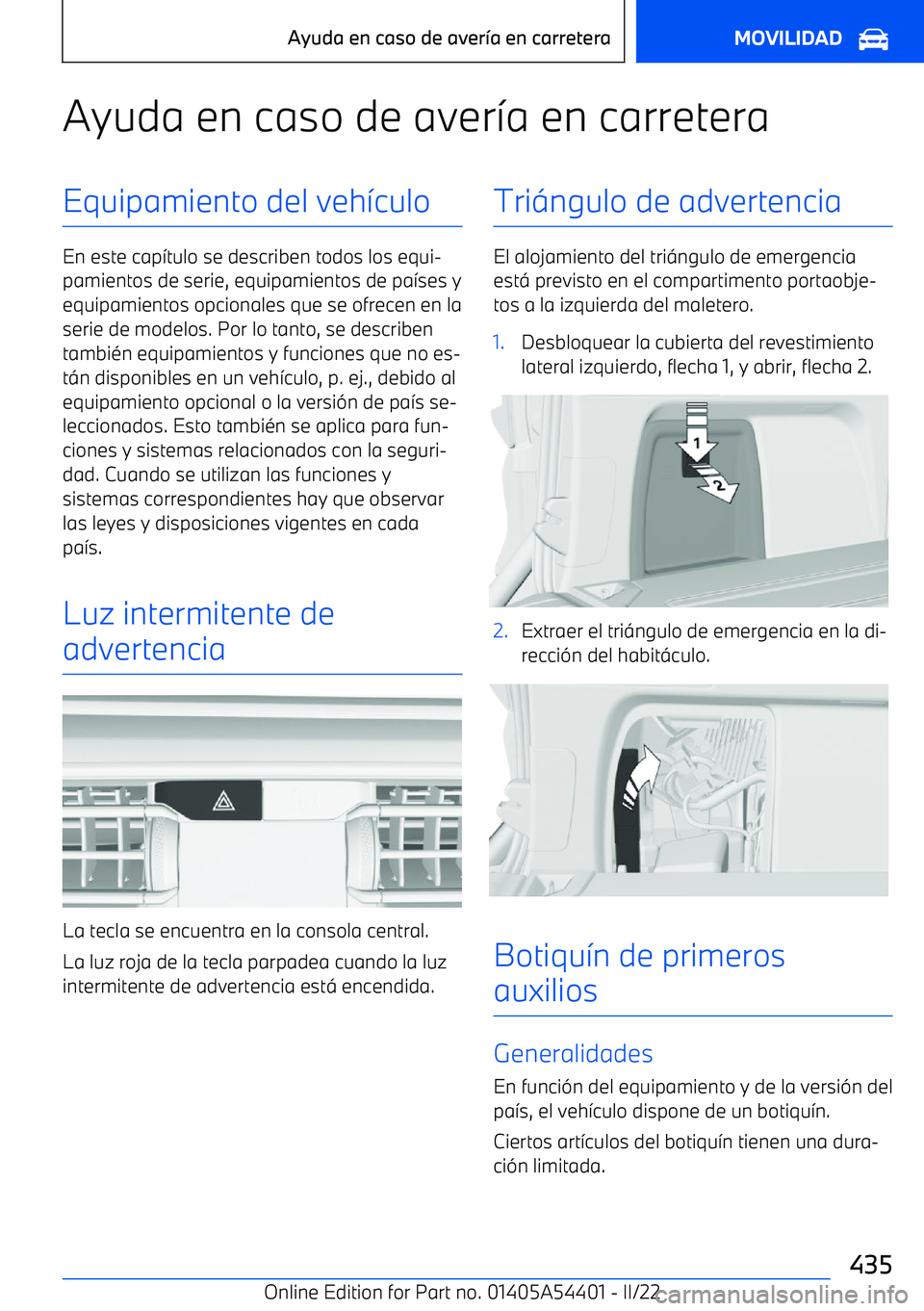 BMW X5 M 2022 Manuales de Empleo (in Spanish) Ayuda en caso de aver BMW X5 M 2022 Manuales de Empleo (in Spanish) Ayuda en caso de aver