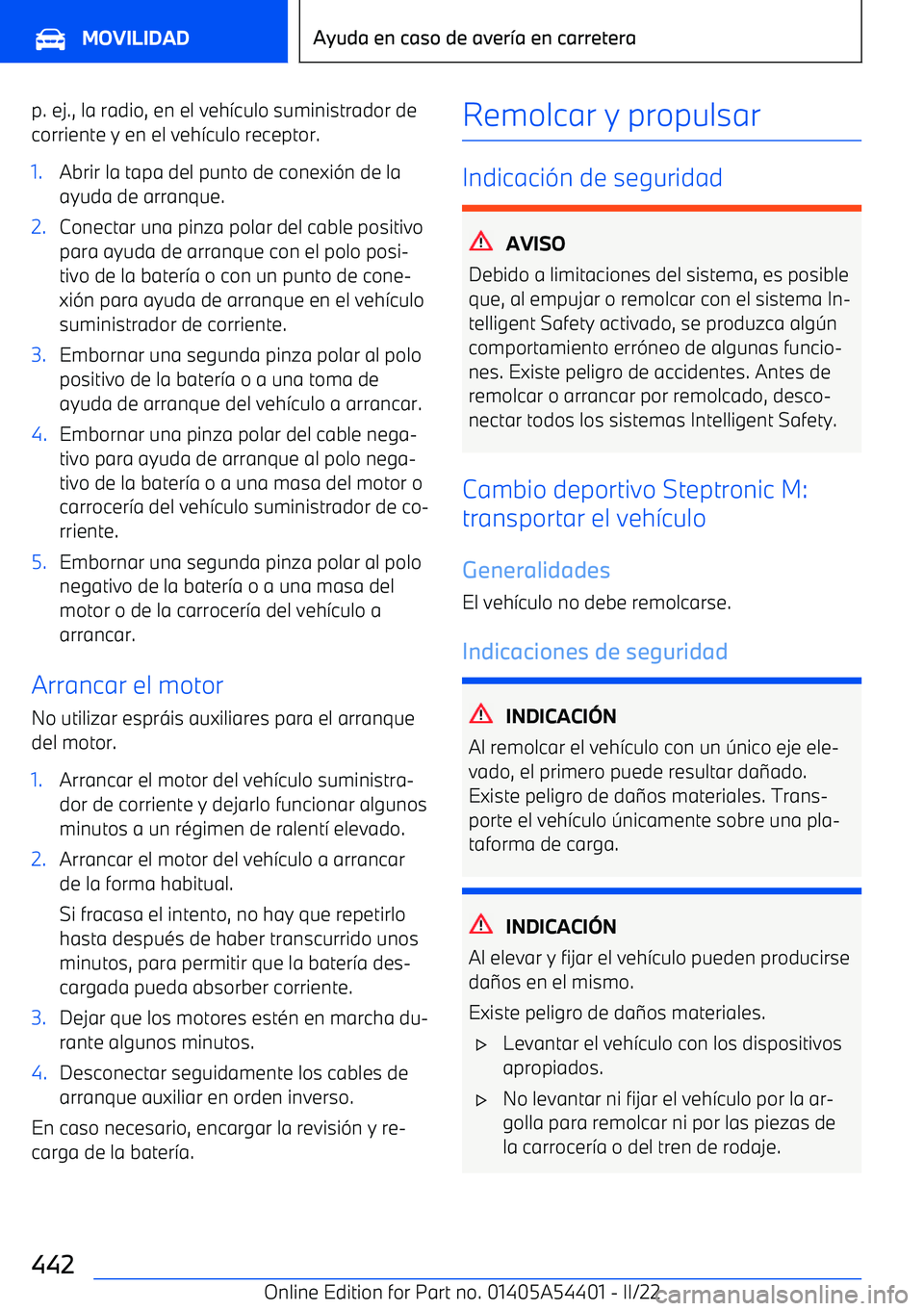 BMW X5 M 2022 Manuales de Empleo (in Spanish) p. ej., la radio, en el veh BMW X5 M 2022 Manuales de Empleo (in Spanish) p. ej., la radio, en el veh