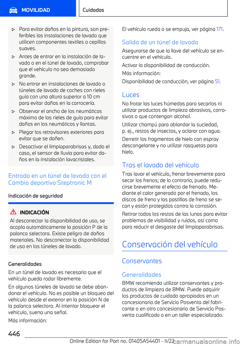 BMW X5 M 2022 Manuales de Empleo (in Spanish) BMW X5 M 2022 Manuales de Empleo (in Spanish)