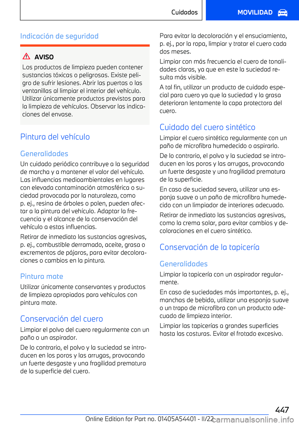 BMW X5 M 2022 Manuales de Empleo (in Spanish) Indicaci BMW X5 M 2022 Manuales de Empleo (in Spanish) Indicaci