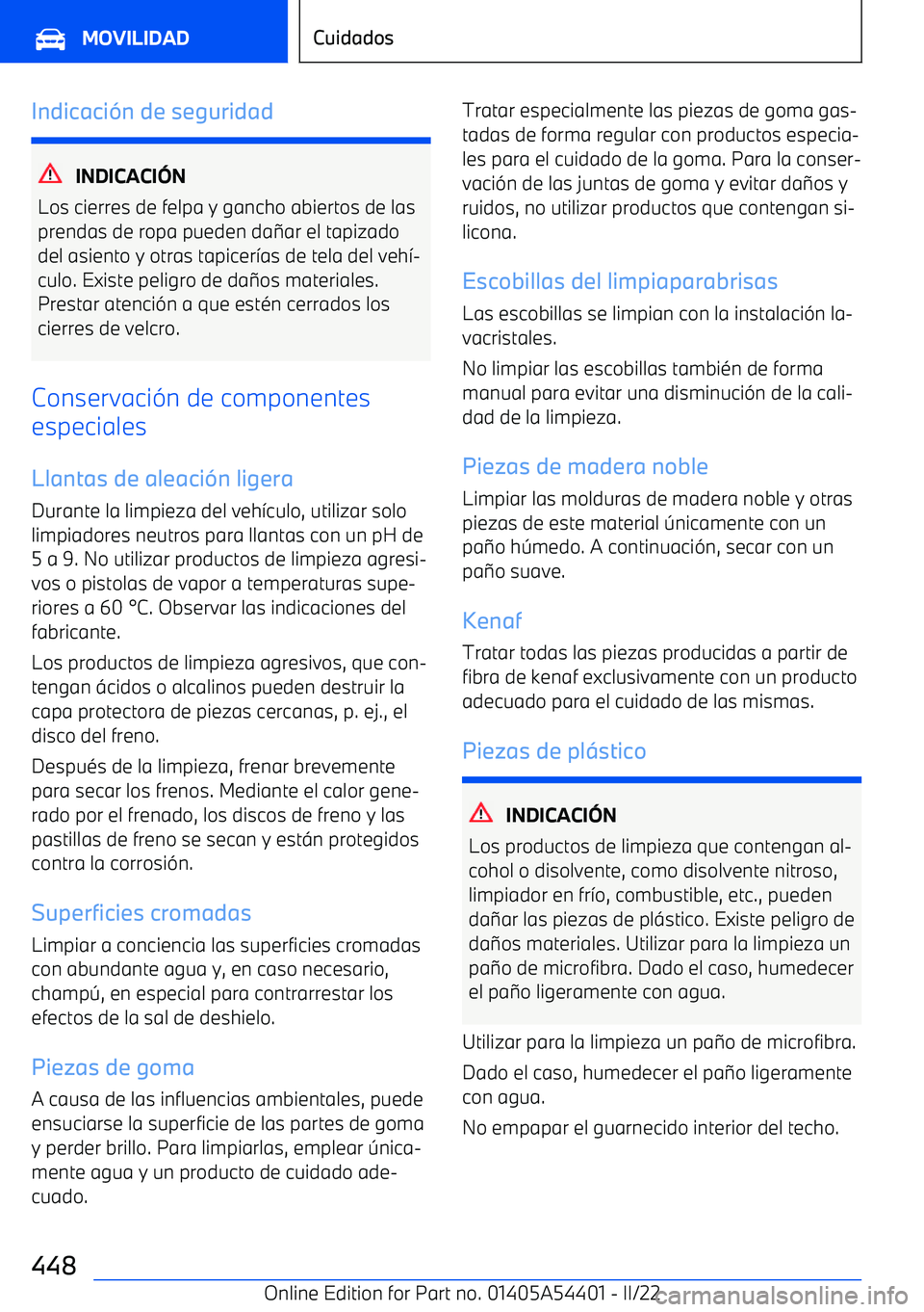 BMW X5 M 2022 Manuales de Empleo (in Spanish) Indicaci BMW X5 M 2022 Manuales de Empleo (in Spanish) Indicaci