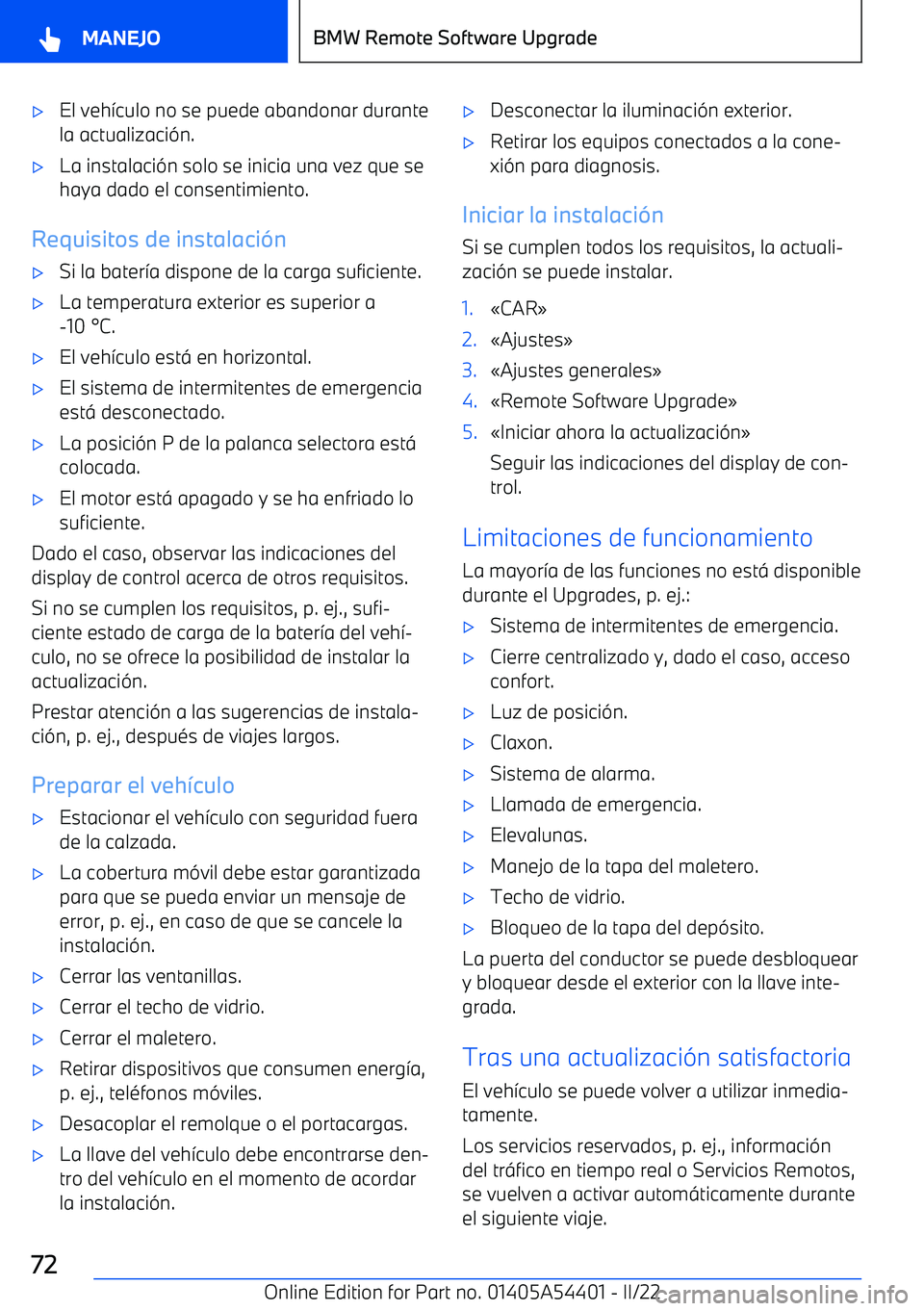 BMW X5 M 2022 Manuales de Empleo (in Spanish) BMW X5 M 2022 Manuales de Empleo (in Spanish)