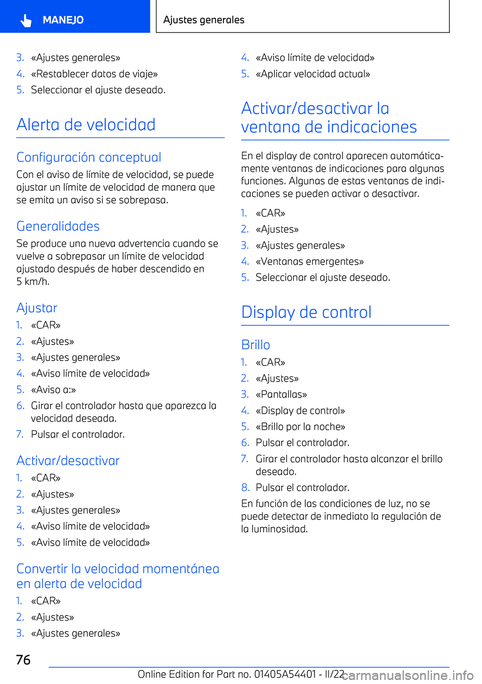 BMW X5 M 2022 Manuales de Empleo (in Spanish) 3. BMW X5 M 2022 Manuales de Empleo (in Spanish) 3.