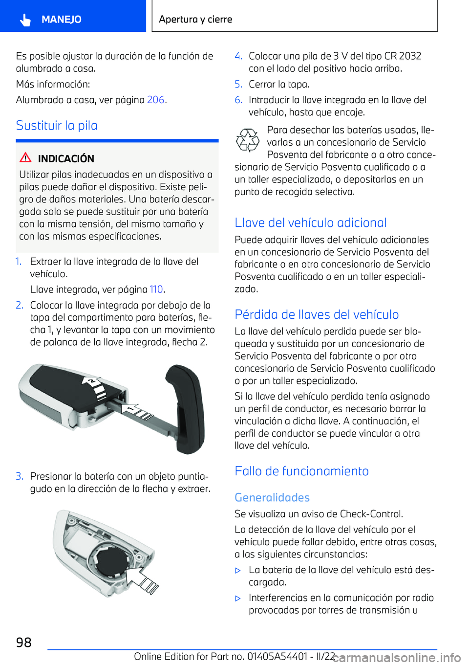 BMW X5 M 2022 Manuales de Empleo (in Spanish) Es posible ajustar la duraci BMW X5 M 2022 Manuales de Empleo (in Spanish) Es posible ajustar la duraci
