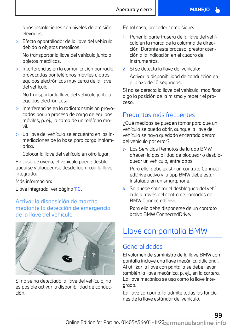 BMW X5 M 2022 Manuales de Empleo (in Spanish) otras instalaciones con niveles de emisi BMW X5 M 2022 Manuales de Empleo (in Spanish) otras instalaciones con niveles de emisi