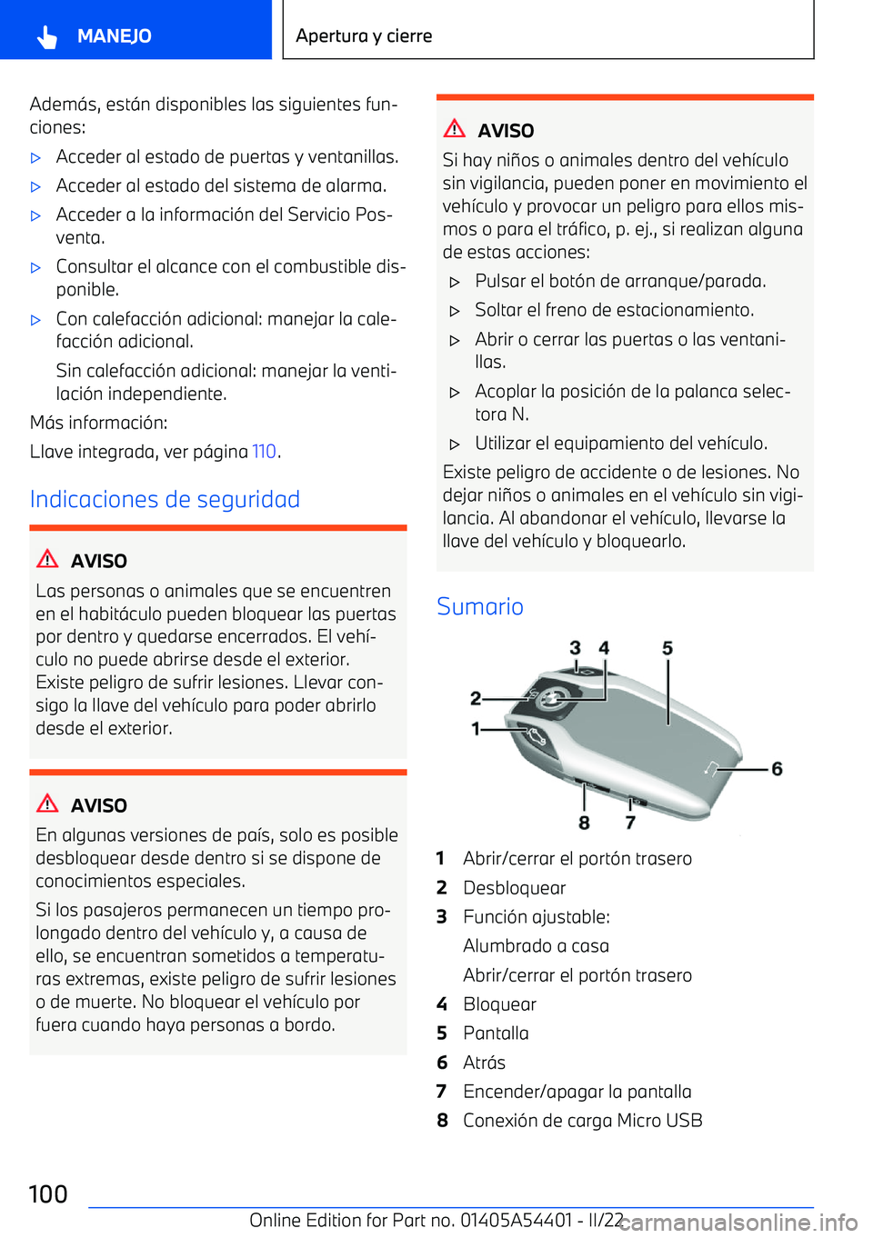 BMW X5 M 2022 Manuales de Empleo (in Spanish) Adem BMW X5 M 2022 Manuales de Empleo (in Spanish) Adem