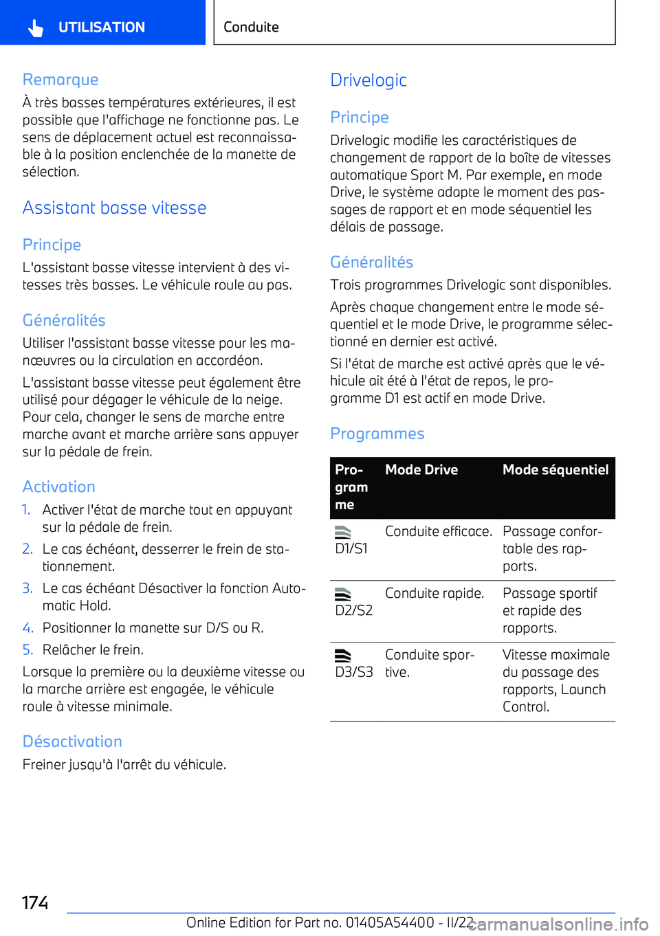 BMW X5 M 2022  Notices Demploi (in French) Remarque
