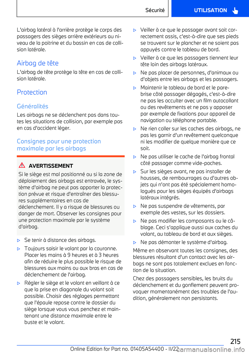 BMW X5 M 2022  Notices Demploi (in French) L