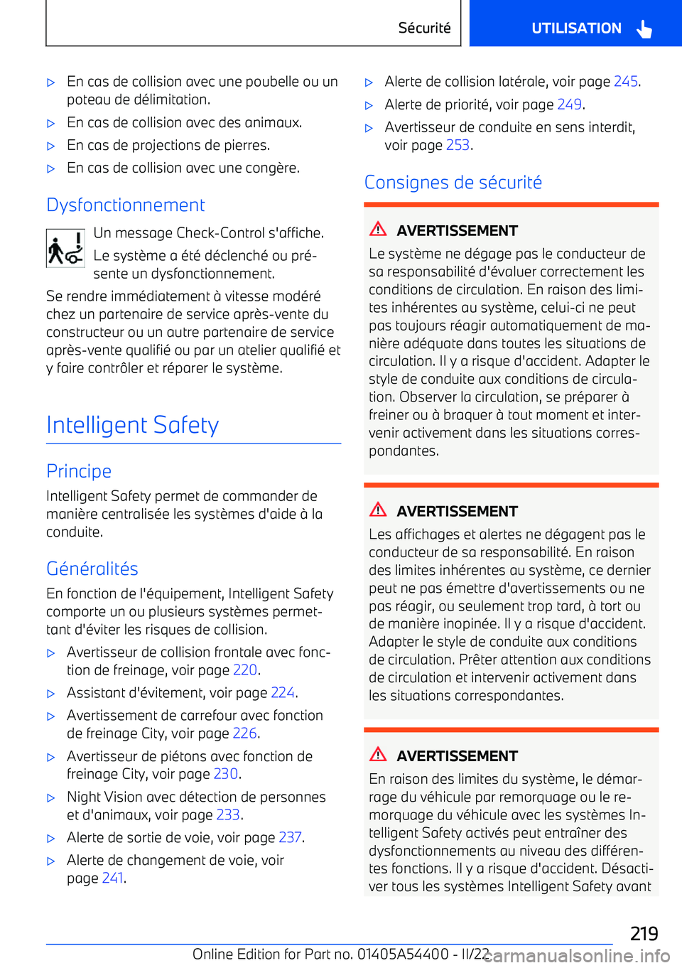 BMW X5 M 2022  Notices Demploi (in French) 