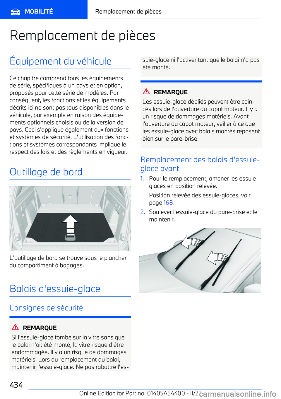BMW X5 M 2022 Notices Demploi (in French) Remplacement de pi BMW X5 M 2022 Notices Demploi (in French) Remplacement de pi