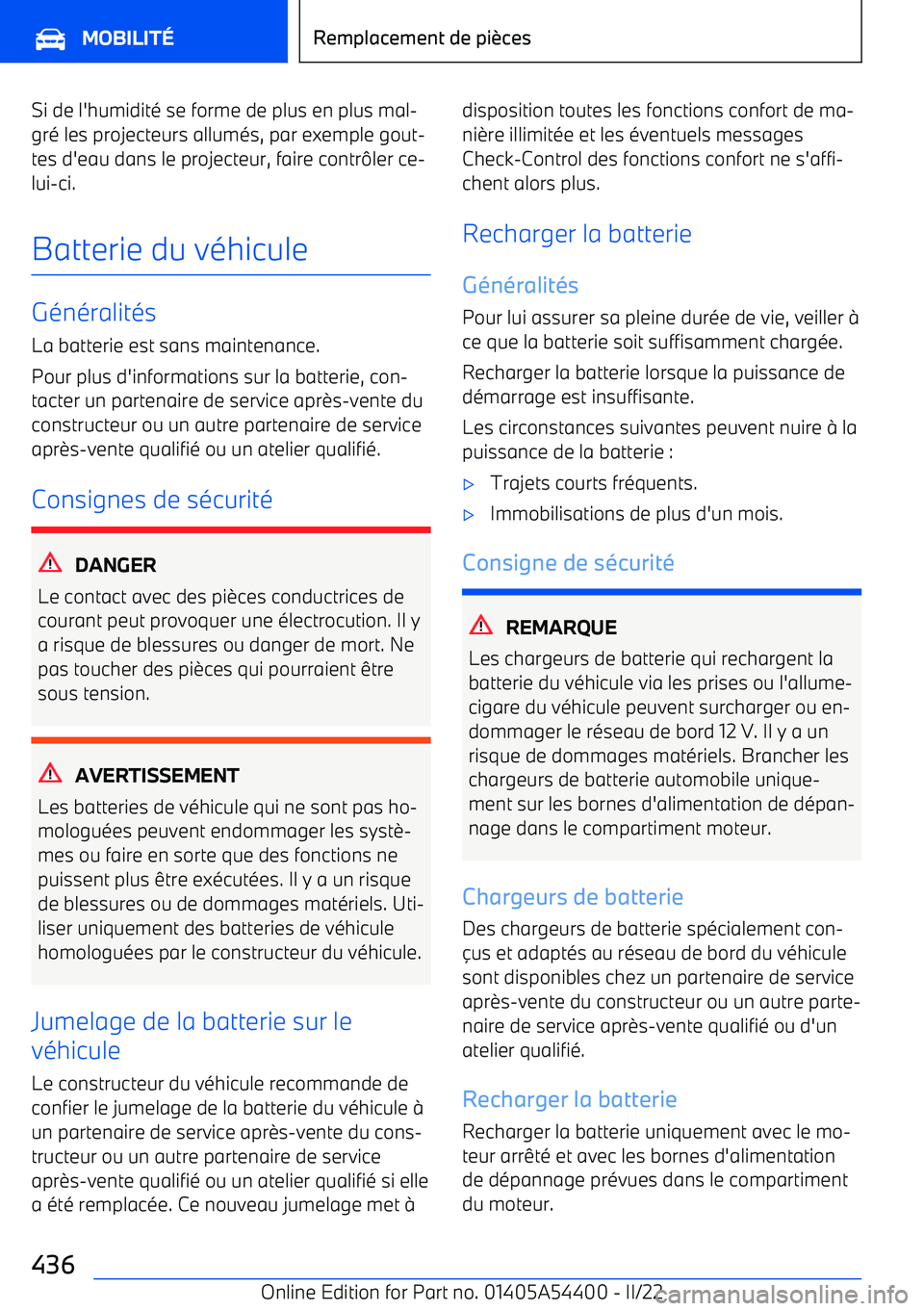 BMW X5 M 2022 Notices Demploi (in French) Si de l BMW X5 M 2022 Notices Demploi (in French) Si de l
