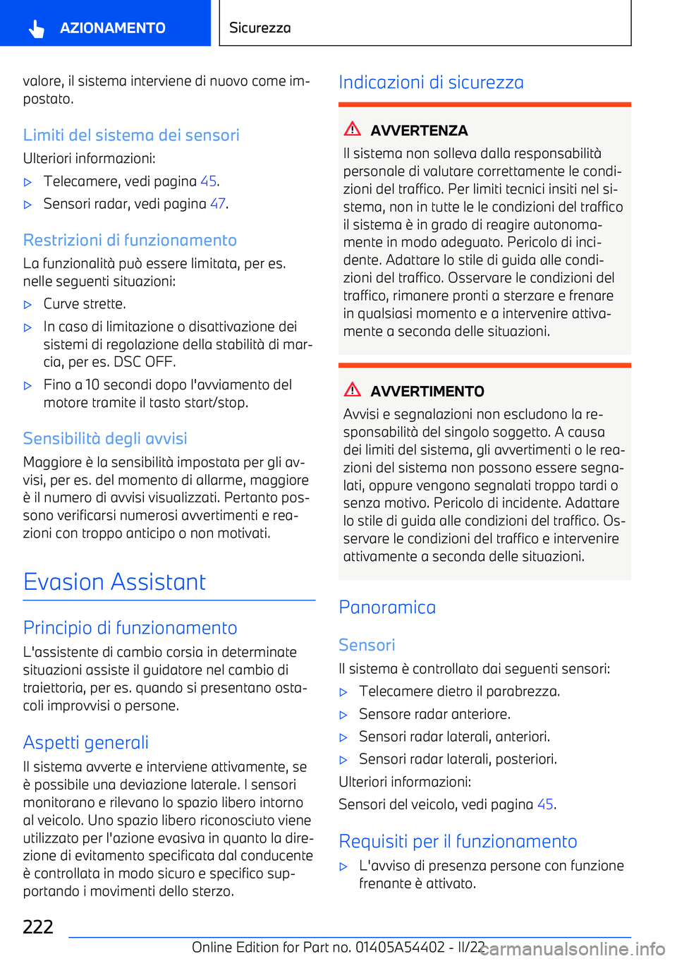 BMW X5 M 2022 Libretti Di Uso E manutenzione (in Italian) valore, il sistema interviene di nuovo come im BMW X5 M 2022 Libretti Di Uso E manutenzione (in Italian) valore, il sistema interviene di nuovo come im