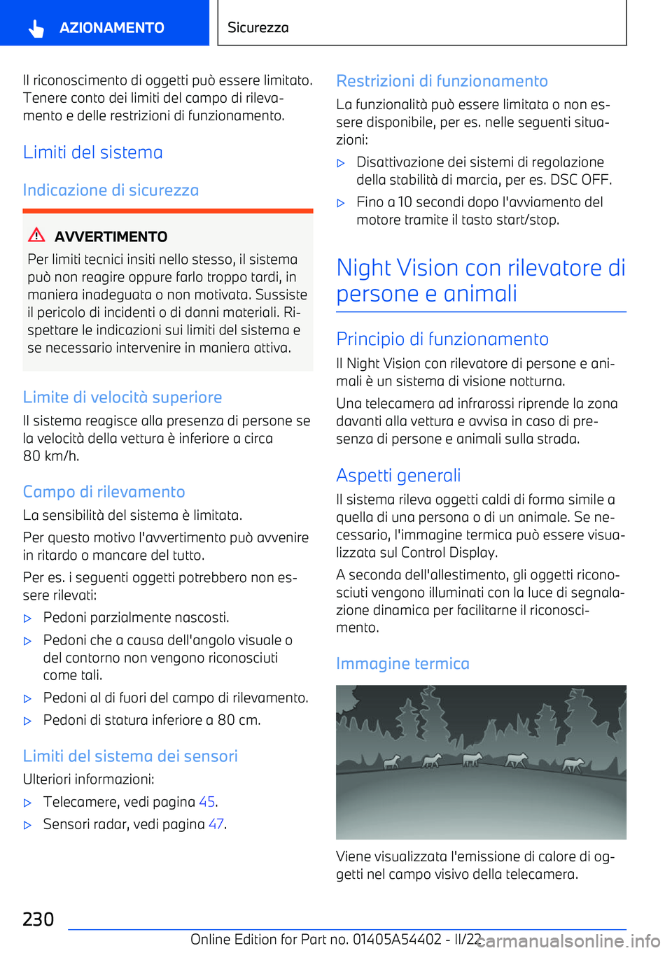 BMW X5 M 2022 Libretti Di Uso E manutenzione (in Italian) Il riconoscimento di oggetti pu BMW X5 M 2022 Libretti Di Uso E manutenzione (in Italian) Il riconoscimento di oggetti pu