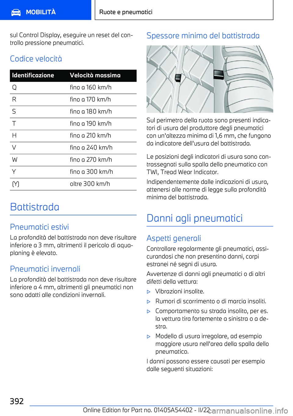 BMW X5 M 2022  Libretti Di Uso E manutenzione (in Italian) sul Control Display, eseguire un reset del con