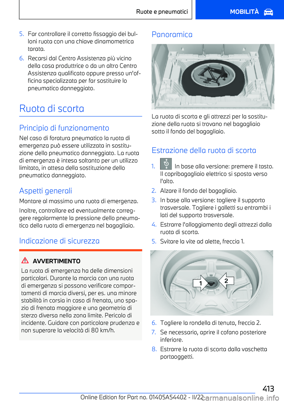 BMW X5 M 2022 Libretti Di Uso E manutenzione (in Italian) 5.Far controllare il corretto fissaggio dei bul BMW X5 M 2022 Libretti Di Uso E manutenzione (in Italian) 5.Far controllare il corretto fissaggio dei bul