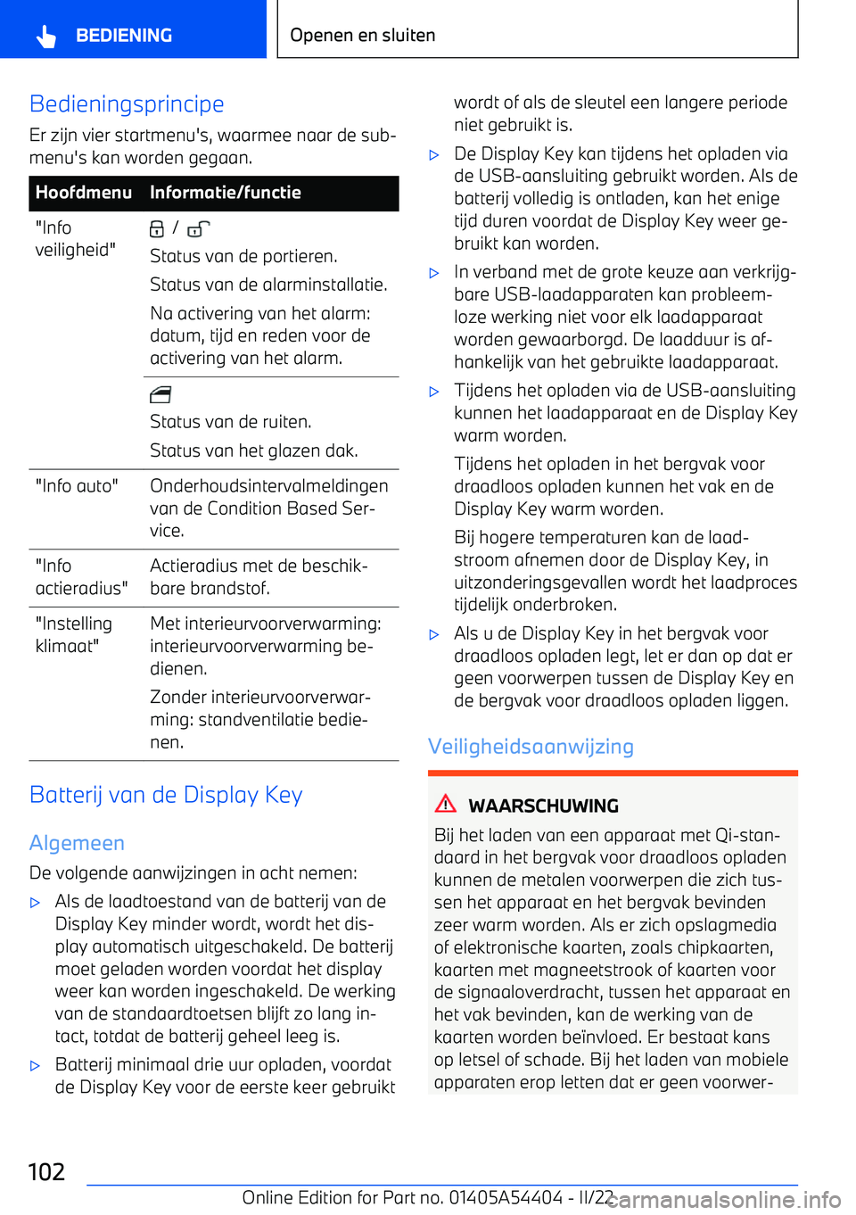 BMW X5 M 2022 Instructieboekjes (in Dutch) Bedieningsprincipe
Er zijn vier startmenu BMW X5 M 2022 Instructieboekjes (in Dutch) Bedieningsprincipe
Er zijn vier startmenu