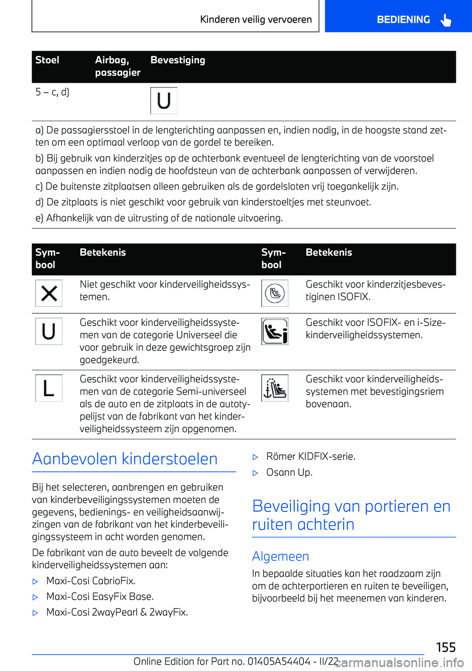 BMW X5 M 2022 Instructieboekjes (in Dutch) StoelAirbag,
passagierBevestiging5 BMW X5 M 2022 Instructieboekjes (in Dutch) StoelAirbag,
passagierBevestiging5