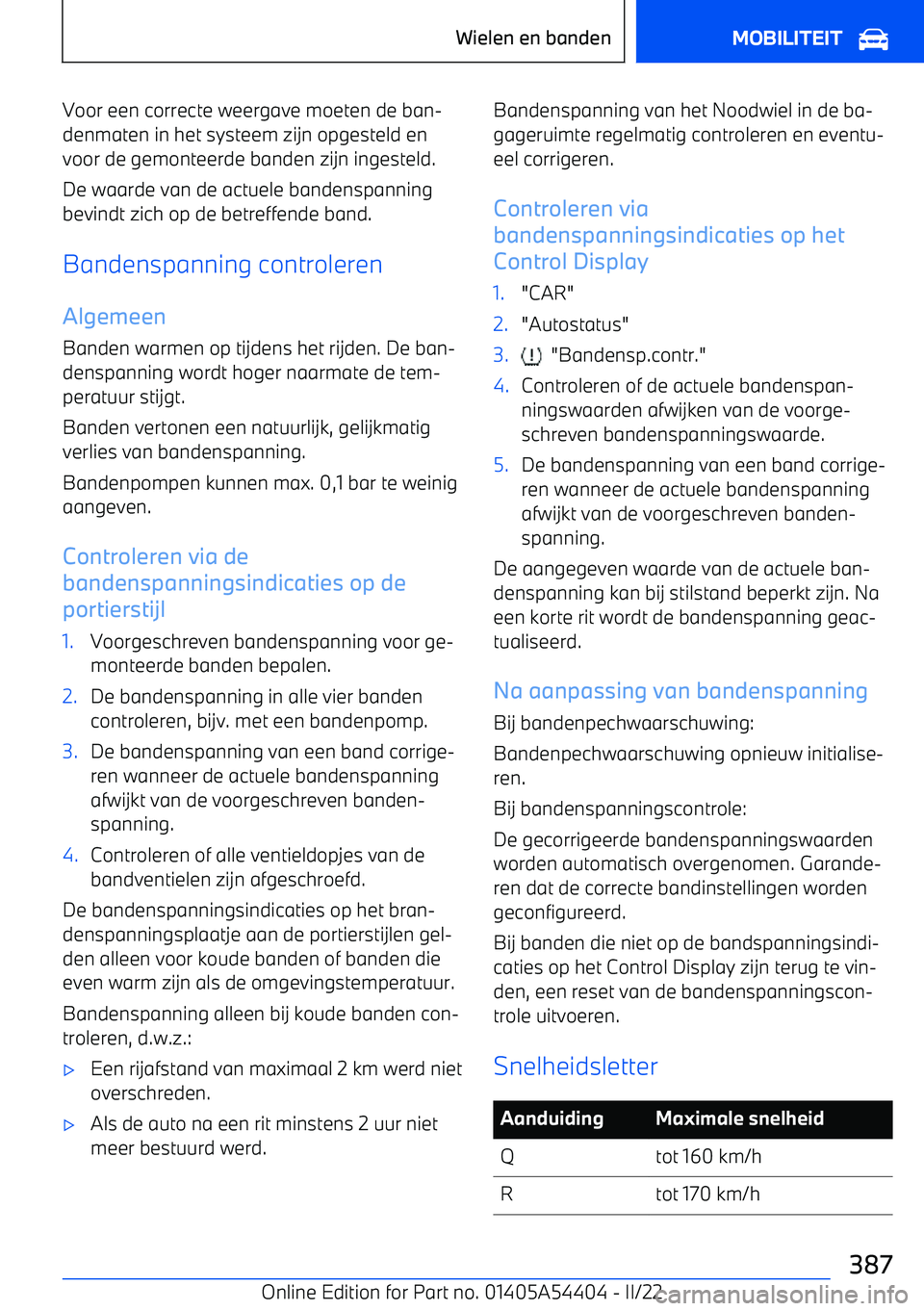 BMW X5 M 2022 Instructieboekjes (in Dutch) Voor een correcte weergave moeten de ban BMW X5 M 2022 Instructieboekjes (in Dutch) Voor een correcte weergave moeten de ban