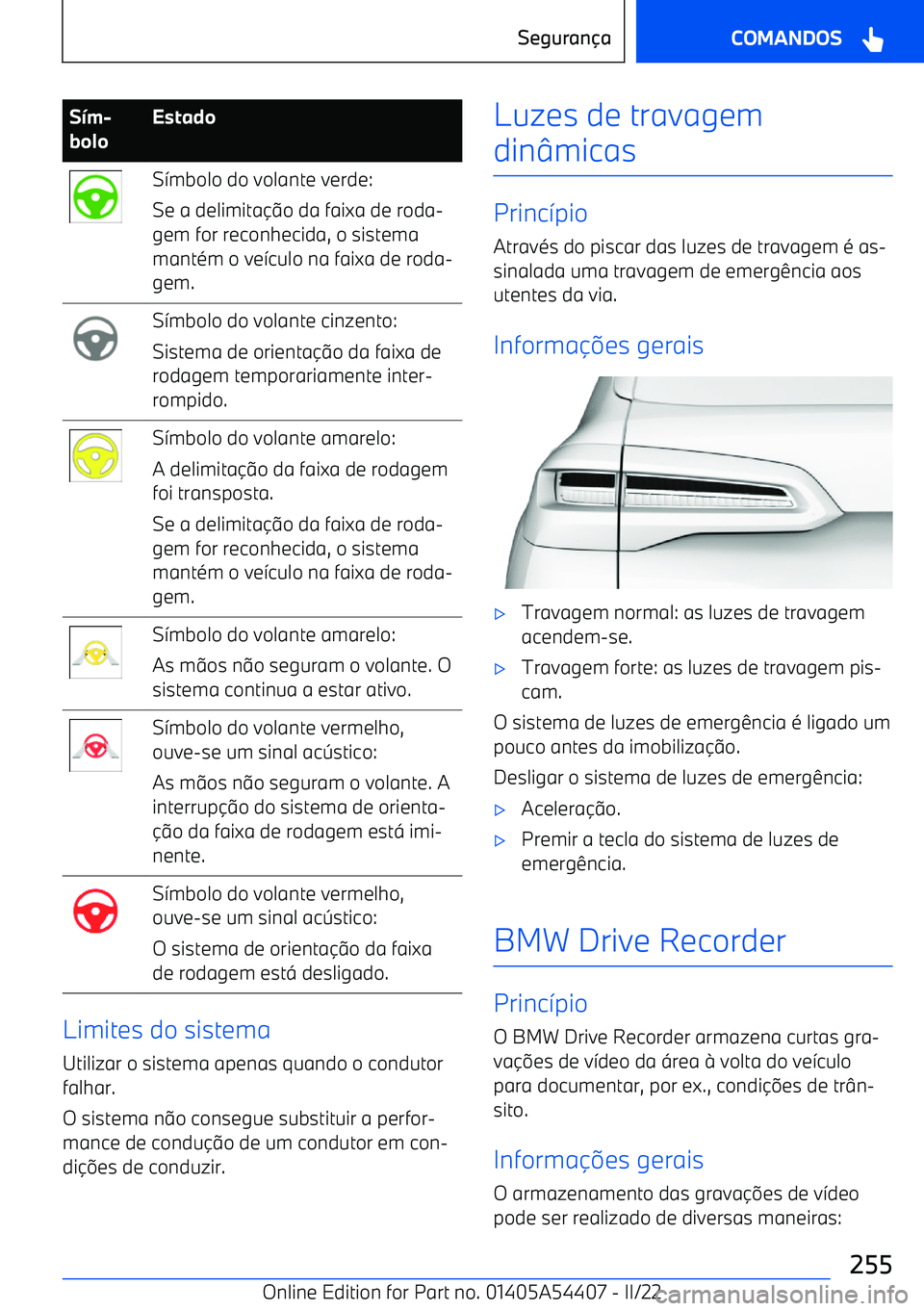 BMW X5 M 2022  Manual do condutor (in Portuguese) S