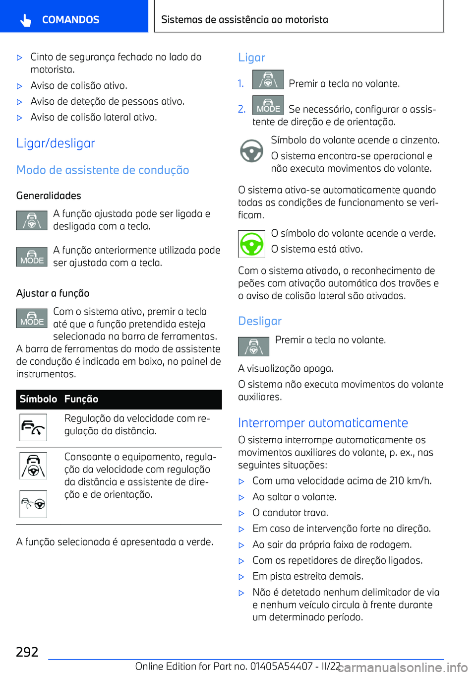 BMW X5 M 2022  Manual do condutor (in Portuguese) 