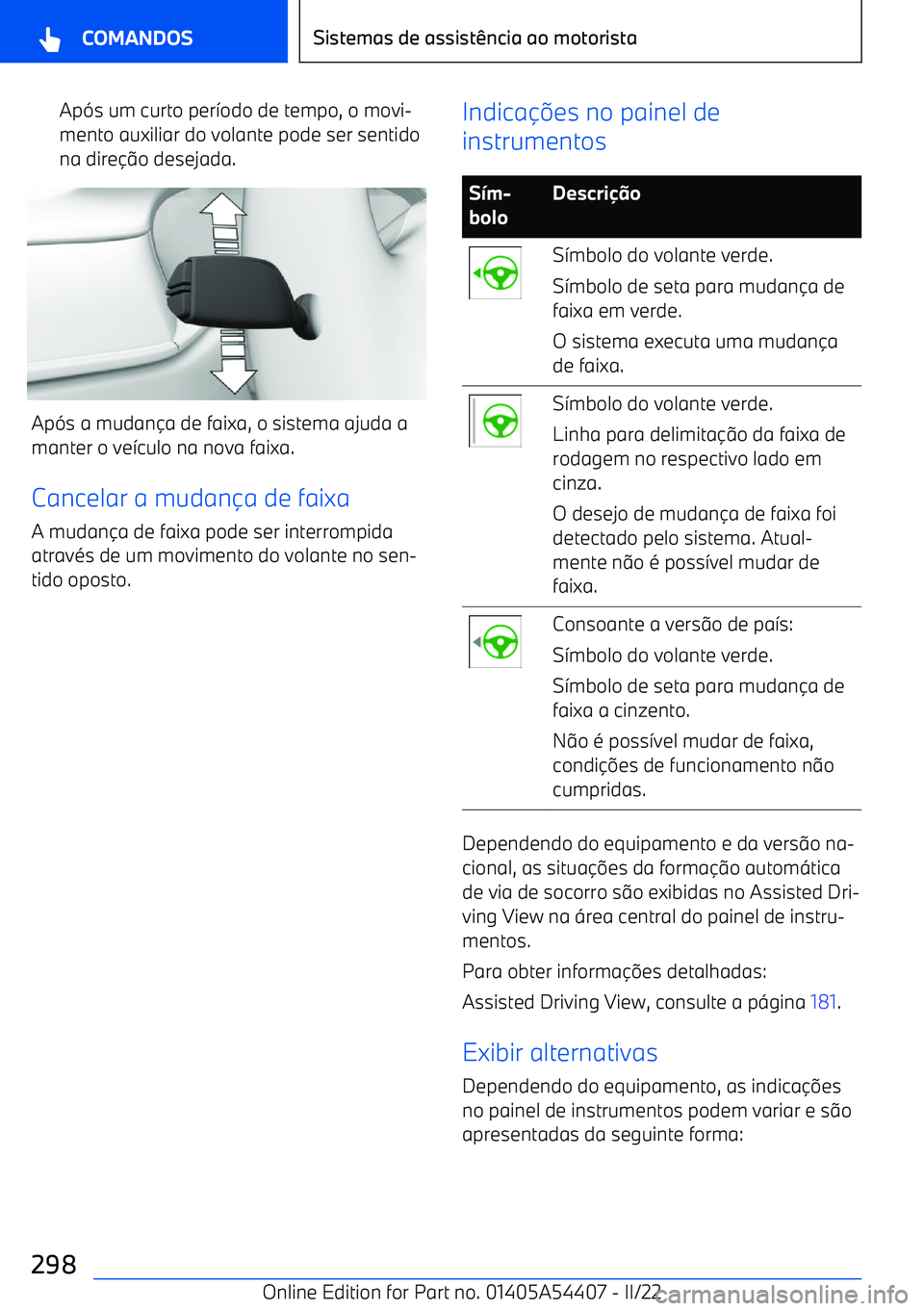 BMW X5 M 2022  Manual do condutor (in Portuguese) Ap